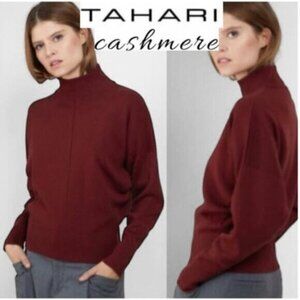 Tahari Burgundy Cashmere Sweater